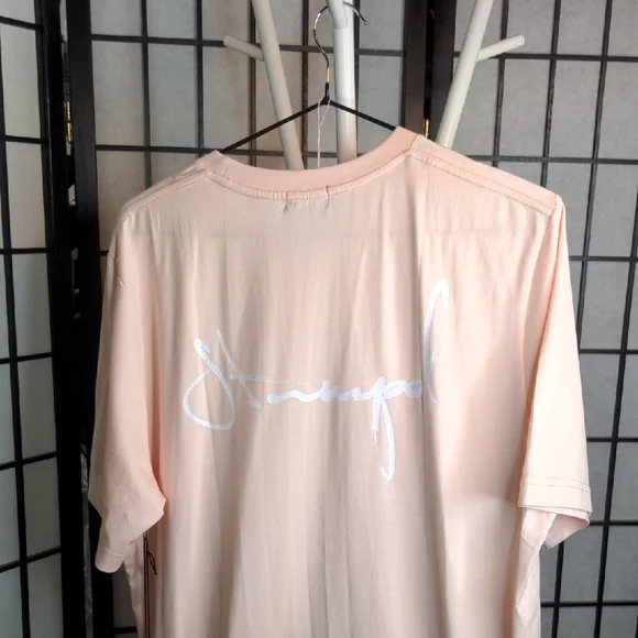 STAMPD Cursive Pink T-Shirt - Picture 5 of 8